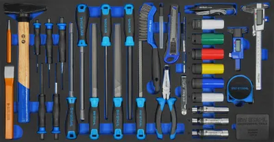 Produktbild von SW-Stahl Z3011-10 Werkstattwagensortiment, allgemeine Handwerkzeuge, 34-teilig