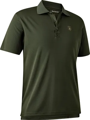 Produktbild von Deerhunter Climate Herren Polo Shirt mit 37.5® Technology, Farbe:Forest Ember, Größe:L