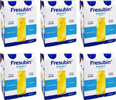 Produktbild von Fresubin ENERGY Drink Vanille| Trinknahrung hochkalorischer Energy Drink Vanille 6x4x200ml Trinkflasche