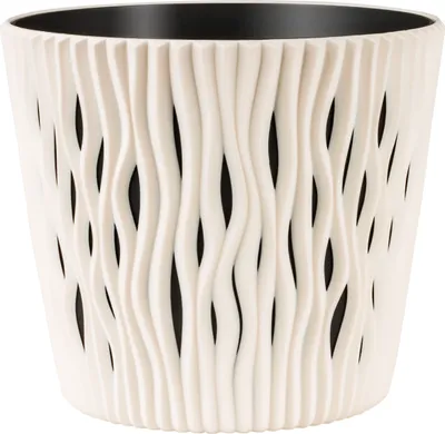 Produktbild von Blumentopf Sandy Rund creme 12,8 cm