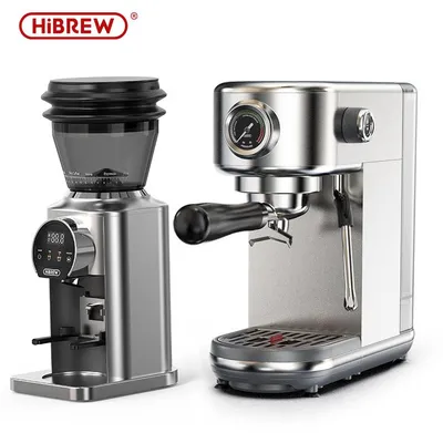 Produktbild von HiBREW H10B Espressomaschine 20 Bar Siebträger Edelstahl Weiss