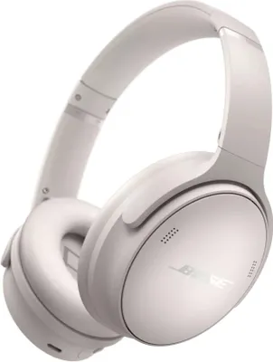 Immagine prodotto di Cuffie wireless Bose QuietComfort con cancellazione del rumore, cuffie over-ear Bluetooth, durata della batteria fino a 24 ore, bianco