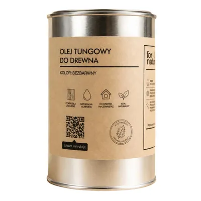 Zdjęcie produktu dla Olej tungowy Fornature, 5l, do drewna, podłóg, blatów i mebli, bezbarwny