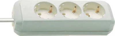 Produktbild von Brennenstuhl Eco-Line Steckdosenleiste 3-fach weiß 1,5m H05VV-F 3G1,5, 1158610015