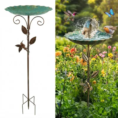 Immagine prodotto di Solidchoice: Vasca per uccelli stabile, con base alta 76 cm