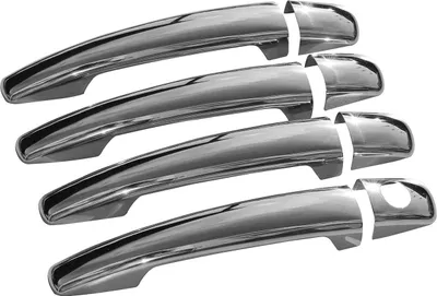 Zdjęcie produktu dla Chromowana klamka drzwi do Peugeot 207 2006-2015 4-drzwiowa stal nierdzewna 8x