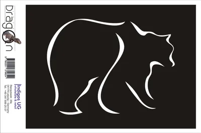 Produktbild von Aufkleber / Autoaufkleber - JDM / Die cut / Auto / OEM - Bär - 160x120 mm weiß - Heckscheibe / Heckscheibenaufkleber