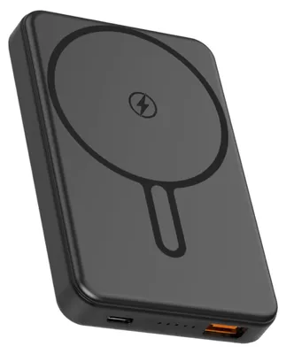 Productafbeelding van Nuvance Powerbank 10000 mAh - Geschikt voor MagSafe - 15W Snellader - Draadloze Powerbank - Usb-A 22.5W & Usb-C 20W - Zwart