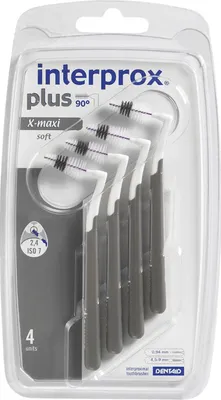 Produktbild von Interprox plus x-Maxi grau Interdentalbürste 4 St