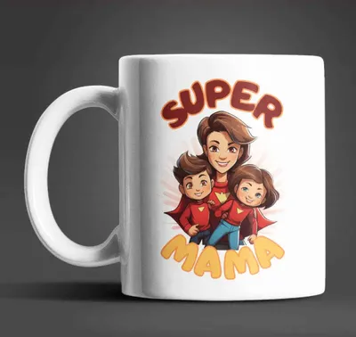 Produktbild von Super MAMA Kaffeetasse Teetasse Tasse Geschenkidee Geschenk