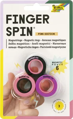 Obrázek produktu pro folia magnetické kroužky finger spin PINK EDITION 3 magnetické kroužky