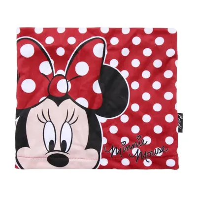 Produktbild von Czerwony szalik w białe kropki z motywem Myszki Minnie na szyję dla dziewczynek