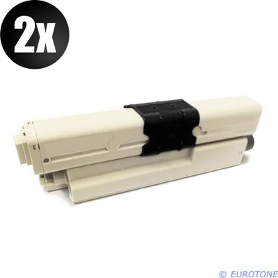 Produktbild von 2x Eurotone Toner Alternative für OKI 44469803 Black Schwarz