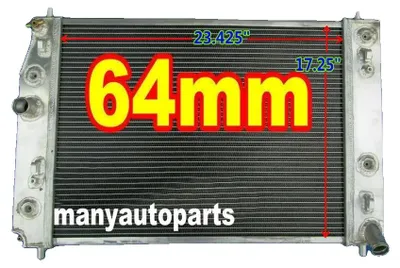 Produktbild von Universeller Kühler, 64 mm Höhe, 3-Reihen-Design, Aluminium-Material, robuste Kühlung, kompatibel mit Chevrolet Corvette C6
