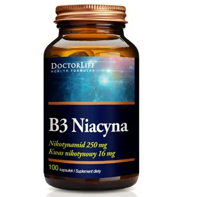 Produktbild von Doctor Life Niacinamide Vitamin B3 500mg Dietary Supplement - 100 Capsules