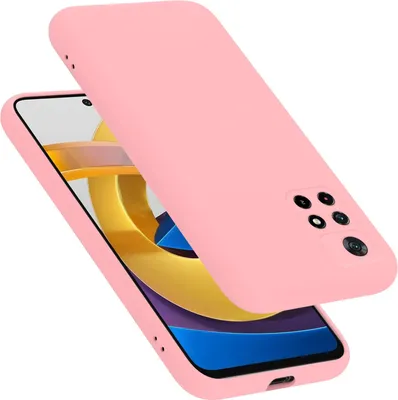 Produktbild von Cadorabo Schutzhülle für Xiaomi POCO M4 PRO 5G Hülle in Rosa Handyhülle Case Cover TPU Etui