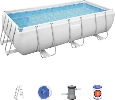 Produktbild von Bestway 56441 Power Steel Rechteckig Aufstellpool 404x201x100 cm