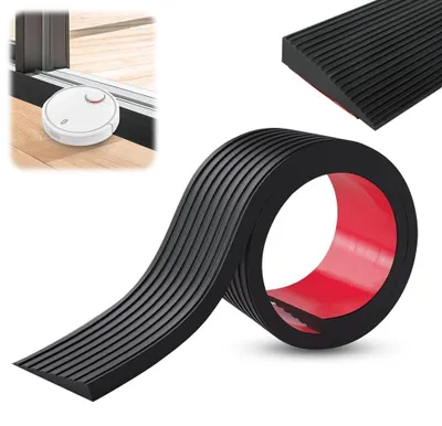 Zdjęcie produktu dla Solidchoice - Rampa gumowa do wózków inwalidzkich, model Drempel, wymiary 900 x 80 x (10-30) mm