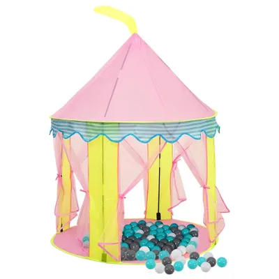 Immagine prodotto di Tenda da Gioco per Bambini Rosa con 250 Palline 100x100x127 cm