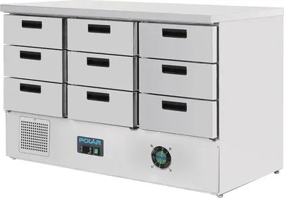 Produktbild von Polar Serie G Kühltisch Mit 9 Schubladen 368L