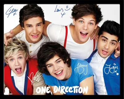 Obrázek produktu pro One Direction - Mini plakát - Barvy + odnímatelný rám, Shinsuke® Mini MDF černá, akrylové sklo