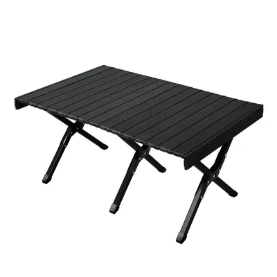 Produktbild von JAWINIO Campingtisch klappbar Falttisch tragbar Aluminium Schwarz