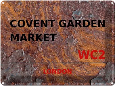 Produktbild von vianmo Blechschild 30x40 cm London Covent Garden Market WC2