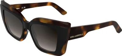 Produktbild von Karl Lagerfeld KL6204S Black/tortoise 53/16/140 Damen Sonnenbrillen