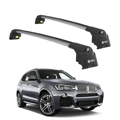Zdjęcie produktu dla TURTLE BAGAŻNIK DACHOWY AIR-2 , Srebro do BMW X3 F25 2011 - 2017 (SUV)
