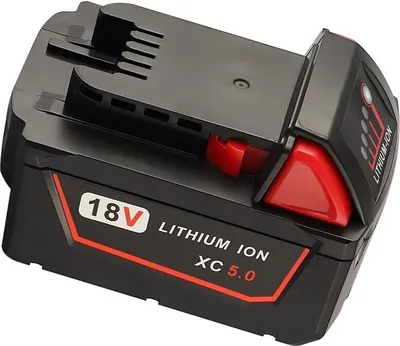 Produktbild von 2er Pack 18V 5000mAh Li-Ion Ersatz-Elektrowerkzeugbatterie für Milwaukee Für M18 XC 48-11-1815 M18B2 M18B4 M18BX M18BX
