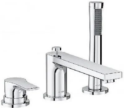 Produktbild von KLUDI ZENTA SL Wannenfüll- und Brause-Einhandmischer, Dreiloch-Fliessenrandmontage, chrom, 484480565