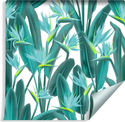 Produktbild von 10m VLIES TAPETE Rolle Natur Exotische Blätter BLUMEN XXL