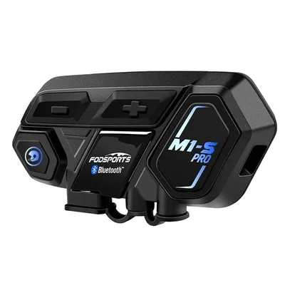 Image de Casque d'interphonie pour casque, étanche IP65, Bluetooth 50, portée 2000m, 8 haut-parleurs, batterie 900mA