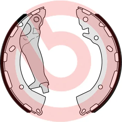 Produktbild von BREMBO Bremsbackensatz Trommelbremse Hinten für HYUNDAI i10 (PA) 203mm S 30 525