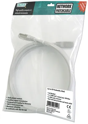Produktbild von Digitus CAT 5e U/UTP Patchkabel, 15 m, Cat5e, U/UTP (UTP), Grau