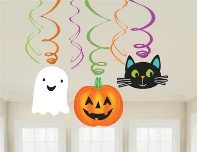 Produktbild von Happy Halloween Swirls als Dekoration