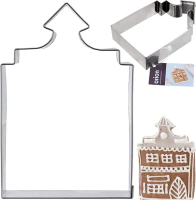 Image de Orion Emporte-pièce biscuit Emporte-pièce pour biscuits Pain d'épices en acier inoxydable Maisonnette 10 cm