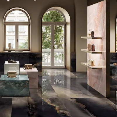 Immagine prodotto di CASA39 Gres porcellanato effetto onice Nero 60x120 cm EmilVetroceramica Onyx