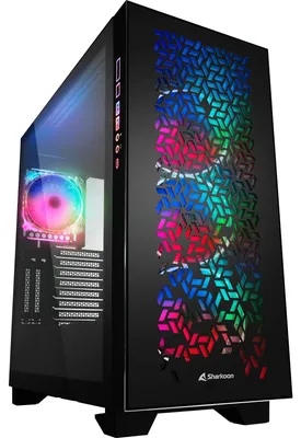 Immagine prodotto di Sharkoon 4044951030156 Sharkoon Gehäuse Elite Shark CA300H ATX       2xGlas schwarz