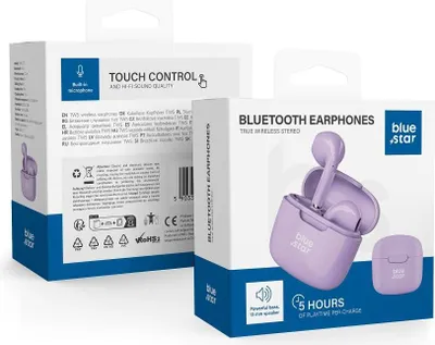 Produktbild von Wireless earbuds Blue Star FI7 TWS purple