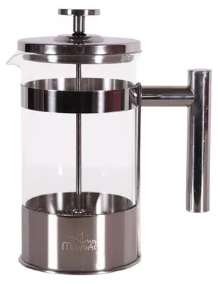 French Press Kaffee- und Teezubereiter, 20 oz, Edelstahl/Glas