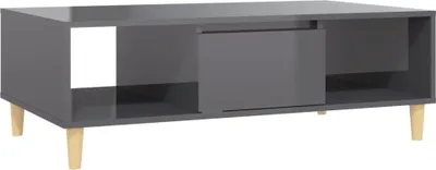 Obrázek produktu pro vidaXL Konferenční stolek High Gloss Grey 103,5x60x35 cm Dřevěný materiál
