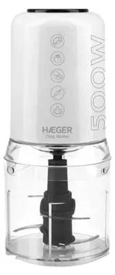 Produktbild von Haeger Chop Master, 0,5 l, Weiß, Glas, Edelstahl, Tasten, 500 W