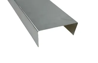 Produktbild von 2 m U-Profil Winkel Abdeckprofil U Leiste Ublech Zink Zuschnitt 25 cm ( 50/150/50 mm )