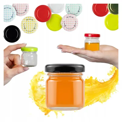 Imagen del producto de Envase de vidrio Bimberek de 40 ml con tapa, ideal para miel y especias