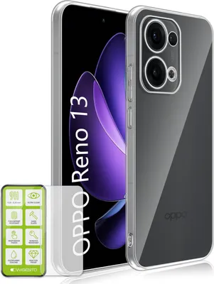 Obrázek produktu pro Pro Oppo Reno 13 5G Silikonové TPU ochranné pouzdro na mobilní telefon Tenké průhledné + H9 Tvrzené sklo