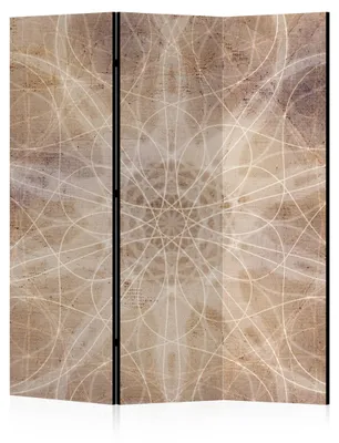 Produktbild von LUMASOUL Paravent doppelseitiger, Paravent Raumteiler Innen, Boho Motiv, 135x172 cm