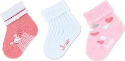 Produktbild von Sterntaler Baby-Söckchen 3er-Pack Maus rosa 13-14