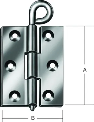 Immagine prodotto di VORMANN Cerniera per cancello scorrevole H.70mm L.55mm P.3mm STA zincata blu - 000056070ZR