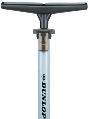 Productafbeelding van Fietspomp met dubbel ventiel, luchtpomp fiets met 2 adapters, voor alle ventielen,, Presta- en Schrader-ventiel, 12 bar/180 psi, voetpomp